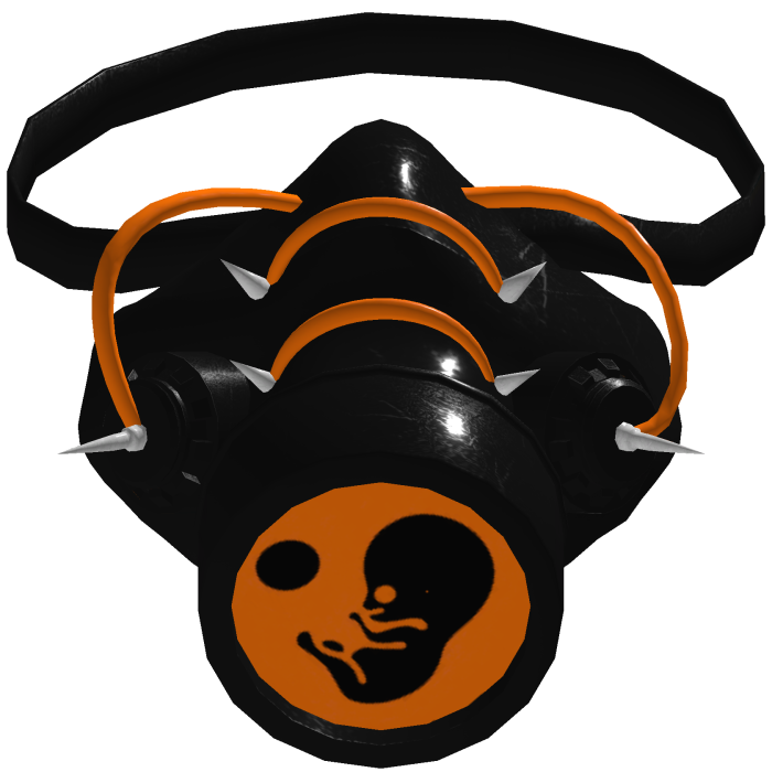 Orange Fotus Gas Mask