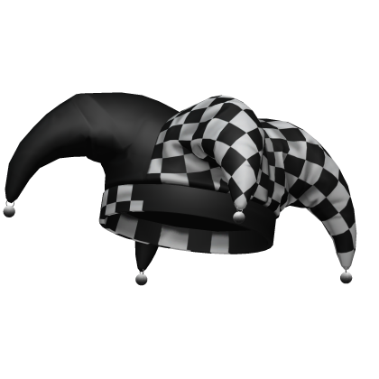 Jester Hat Black & White Joker Halloween Pumpkin