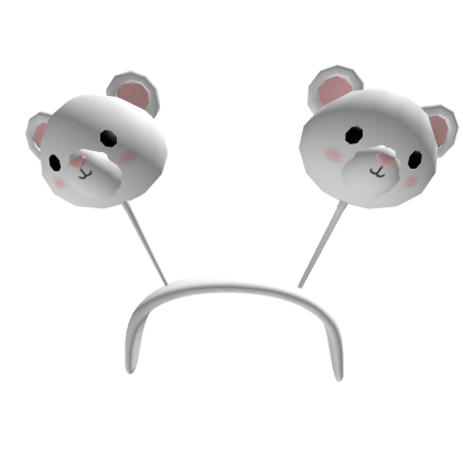 Cute Bear White Diwali themed headbands (Addon)