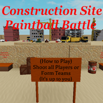 Construction Site Paintball Battle