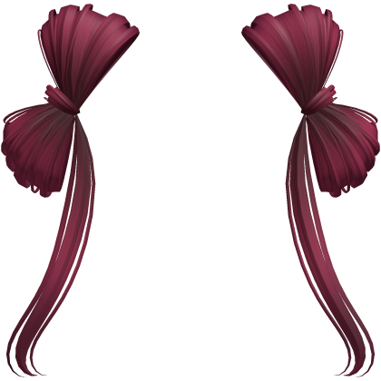 ♡ Cute Hair Bow Extensions (Cherry Red) Roblox item