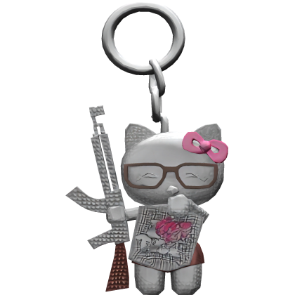 Trendy Hello Kitty Iced Out KeyChain
