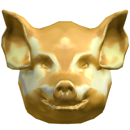Gold Pig Mask