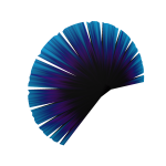 Punk Mohawk in Electric Blue