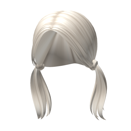 -',ৎ Mini Low Preppy Pigtails in Ash Blonde