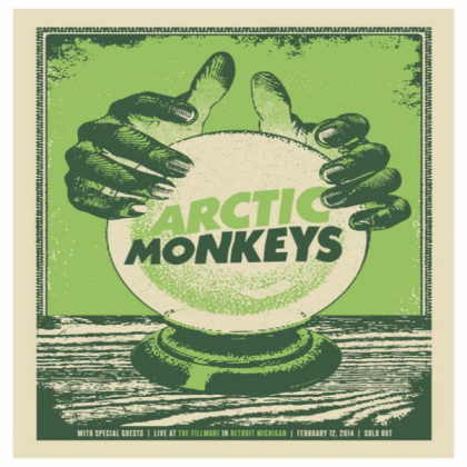 green arctic monkeys poster Roblox decal