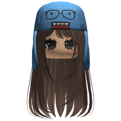 Domo Long Girl Hair Brown V3