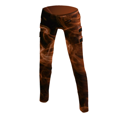 Orange Swirling Pants