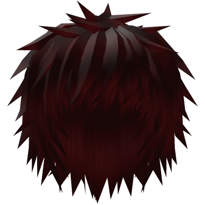 Dark Red Spiky Emo Vkei Anime Boy Hair Roblox item