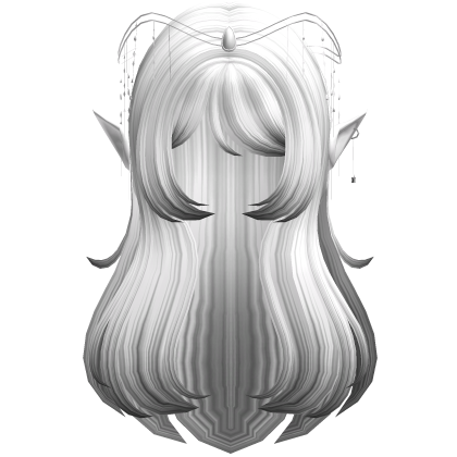 White Black Elf Fantasy Queen Hair Tiara