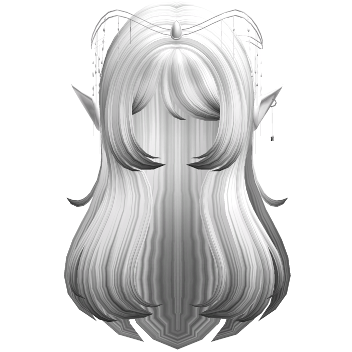 White Black Elf Fantasy Queen Hair Tiara