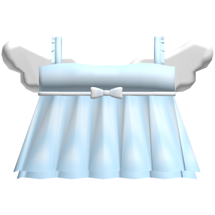 dreamy angel pastel blue ruffle frill angelic top