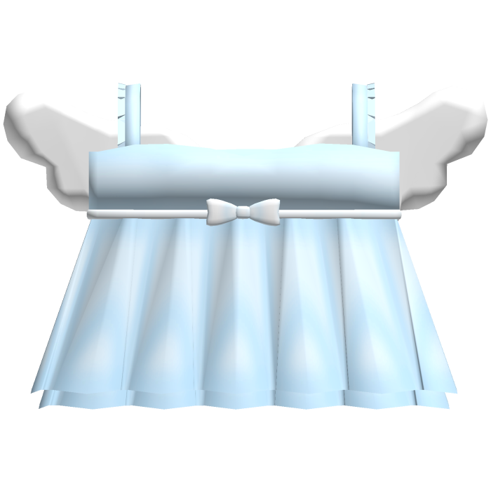 dreamy angel pastel blue ruffle frill angelic top