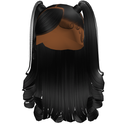 Christmas Curly Pigtails (black) thumbnail