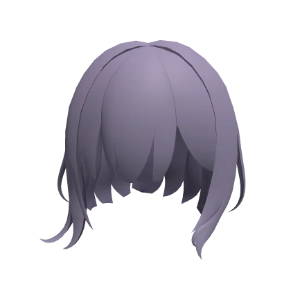 Purple Short Bobcut Hair - Saki SS Roblox item thumbnail