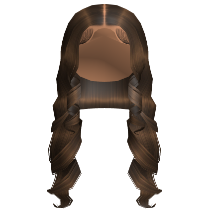 Brown Middle Part Blowout with Soft Curls