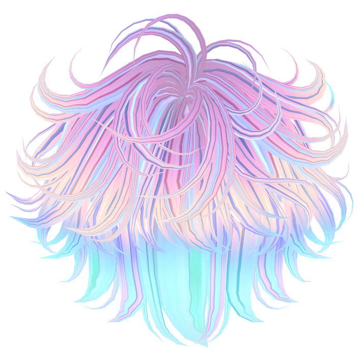 Wispy Spikey Boy Swirls Diamond Ombre