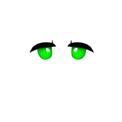 Green Serious Eyes Roblox decal