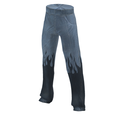 Flaming High Waisted Baggy Denim Jeans