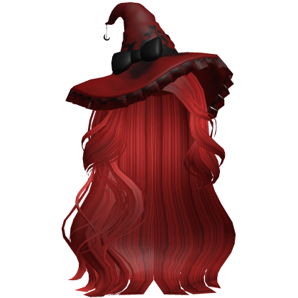 Halloween Side Swept Witch Hair (Red)