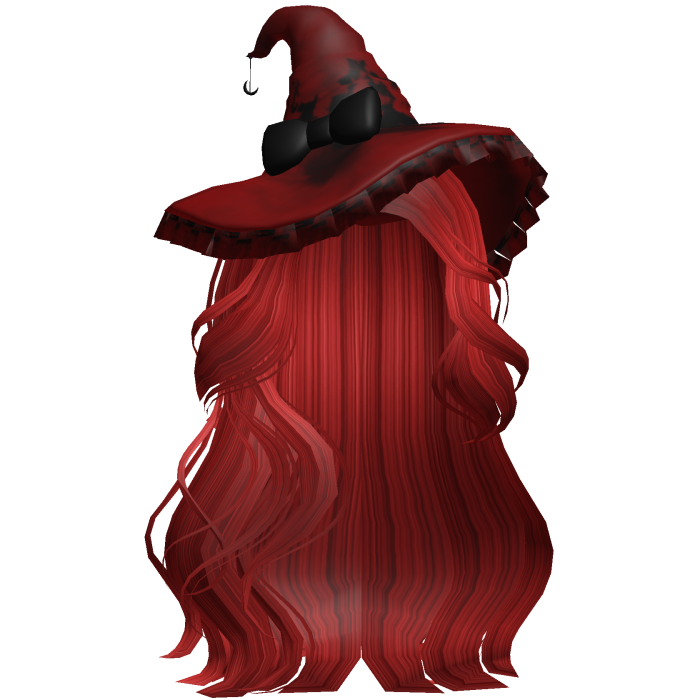 Halloween Side Swept Witch Hair (Red)