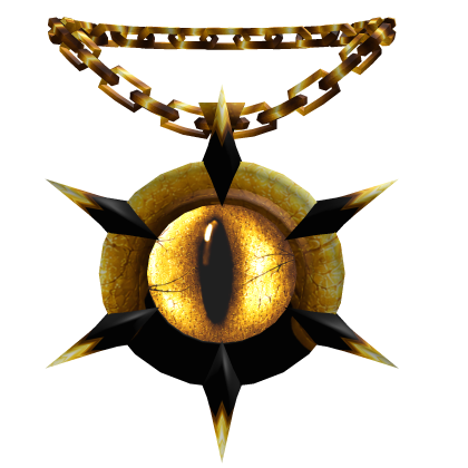[👁️ ANIMATED] Dark Golden Overseer Eye Chain