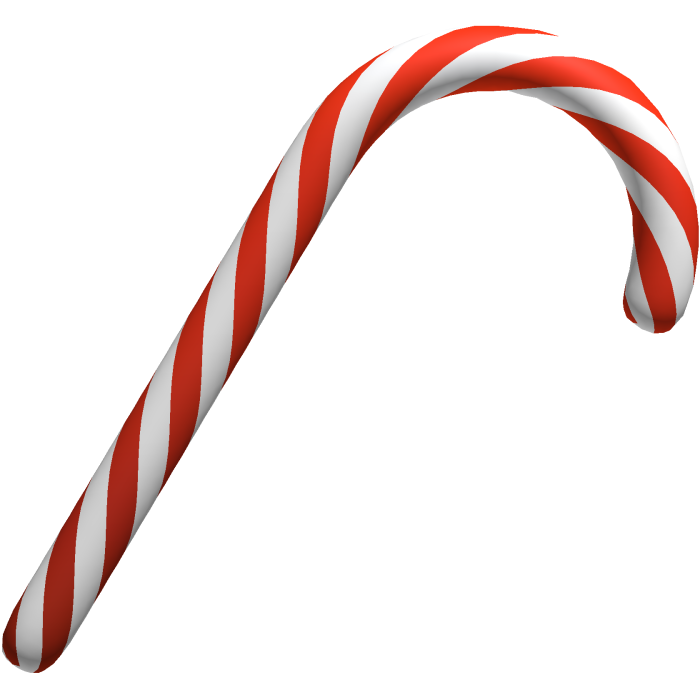 giant festive candy cane