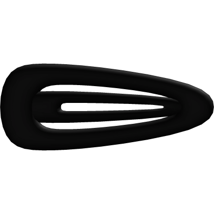 ♡ cute black hair clip Roblox item