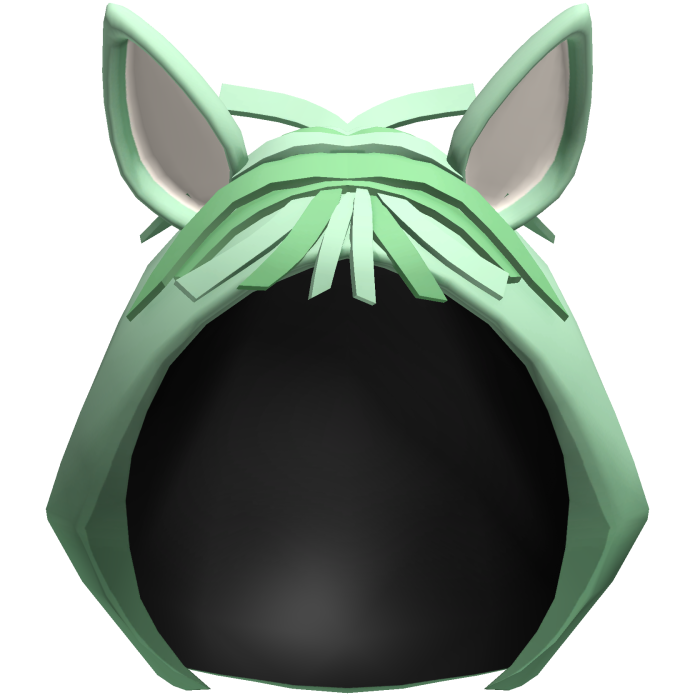 Green Kawaii Horse Plush Hood
