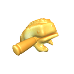golden cheese wheel guiro frog