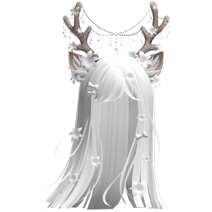 Ethereal Christmas Fairy Fawn Hair w/ Antlers