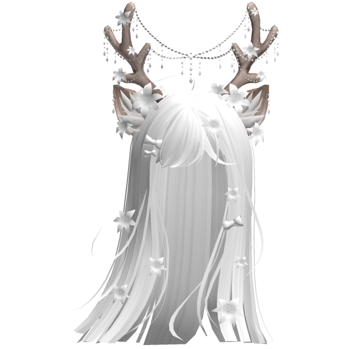 Ethereal Christmas Fairy Fawn Hair w/ Antlers