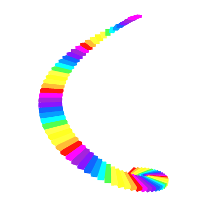 Modern Obby Stair Rainbow Neon Stage Part Stairs