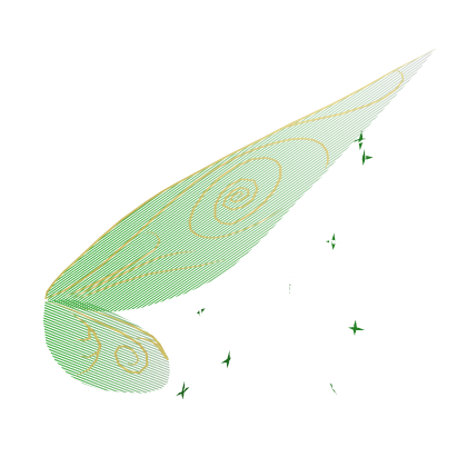 [fly animation] Green Tinkerbell Pixie Wings (R) Roblox item