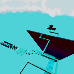 Blue Obby For Winners Area