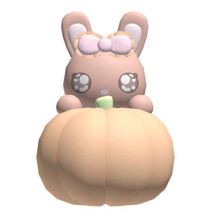 ˗ˏˋ ♡ cute milktea bunny with pumpkin halloween Roblox item