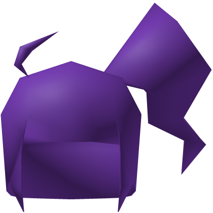 Low Poly Side Ponytail Hair Purple Roblox item
