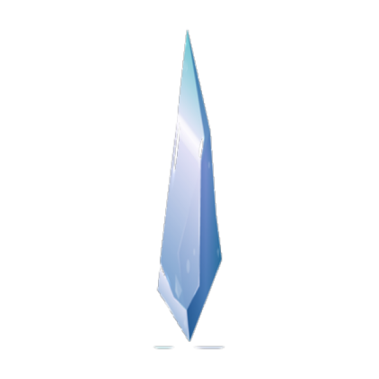 Single Ice Shard Transparent Roblox decal