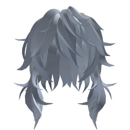 Sunday sky blue anime wolf cut hair