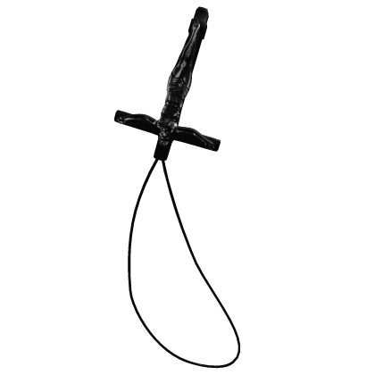 jesus cross pendant held in mouth vkei emo