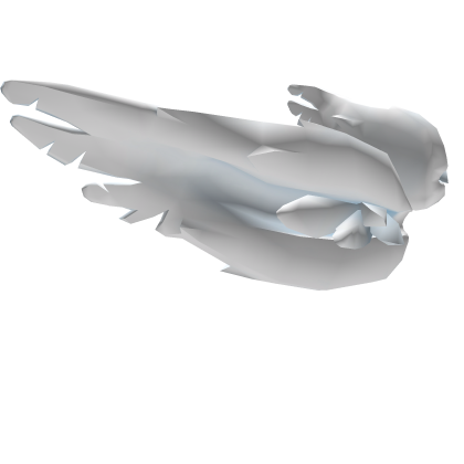 Fluffy Angel Head Ear Wings (White) Roblox item
