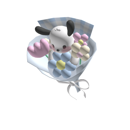 Pochacco Puppy Flower Bouquet Cutesy Holdable thumbnail