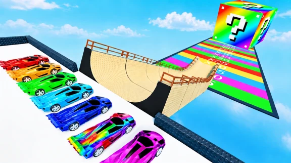 MEGA RAMP FOR LUCKY BLOCK
