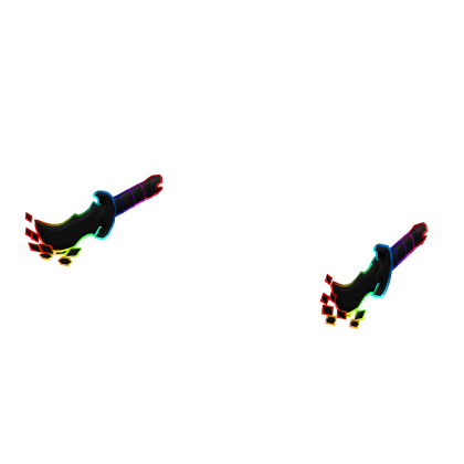 Rainbow Cartoony Glowing Swords Holdable thumbnail