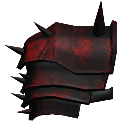 Crimson Medieval Knight Pauldron (Right)
