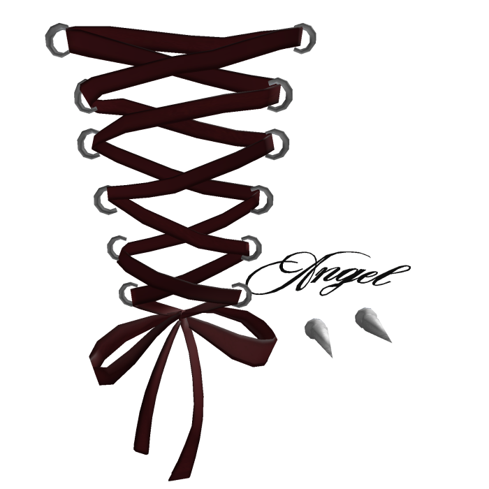 angel red pierced silk bow  ⋆˚࿔