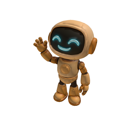 Sleepy Android Robot Character