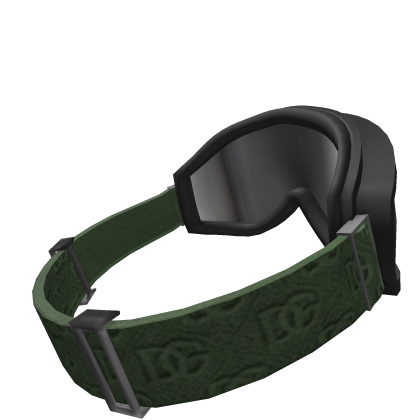 Green Designer Ski Goggles | Raised Sideways Roblox item