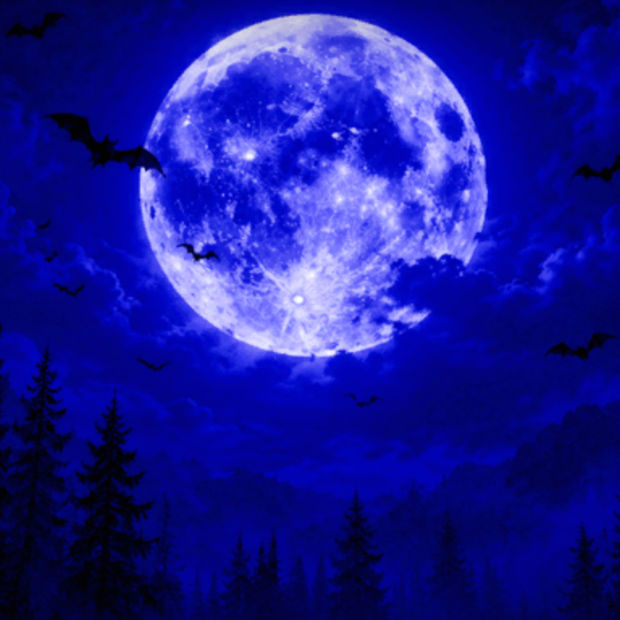 blue moon emo vampire gothic background