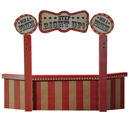 Circus Carnival Stand | Red